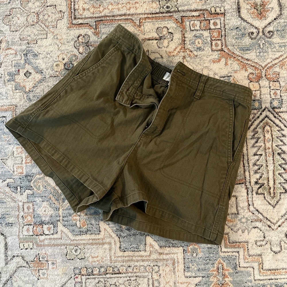 MADEWELL Olive Green Pull-on Shorts
